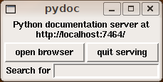 pydoc tk window